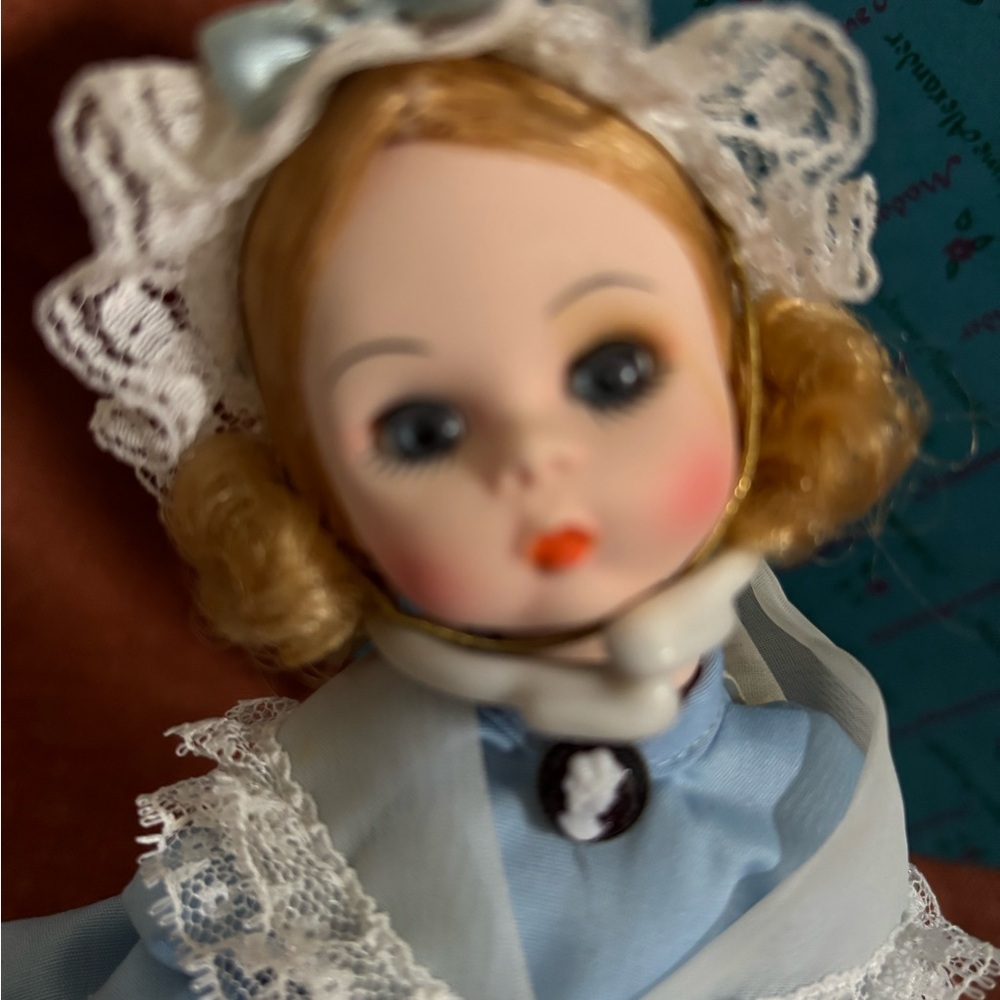 Madame Alexander Doll Box with Teal and Red Design
